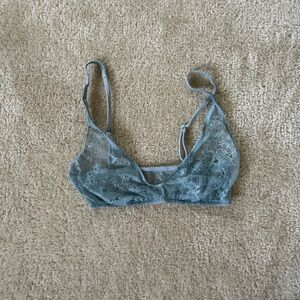 Skims Lace Bralette in Blue